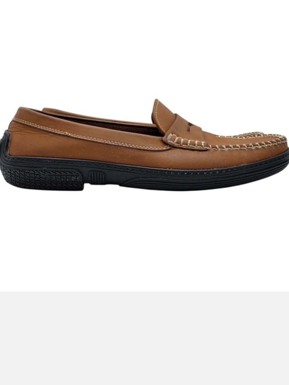 Italian Leather Dooney & Bourke Penny Loafers Mens 8.5 Brown Made in Italy